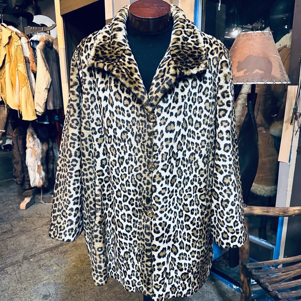 Dennis by Dennis Basso Leopard Print Faux Fur Coat w/ Luxury Lining
